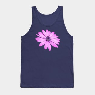 Single Pink African Daisy Isolated Tank Top